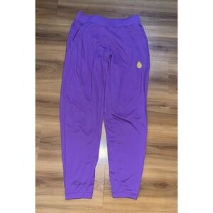 Womens Stio Purple Soft Fleece Tapered Jogger Pants